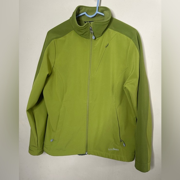 L.L. BEAN Green Soft Shell Jacket OHHS6 Womens L - Picture 1 of 4